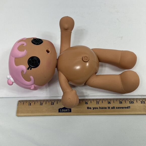 Lalaloopsy Baby Diaper Surprise Doll Full Size Pink Hair Black Button Eyes 2014 - Picture 11 of 11